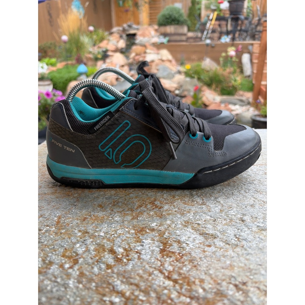 Five Ten Freerider Contact Womens 9 Mountain Bike Shoes Grey Teal 5232